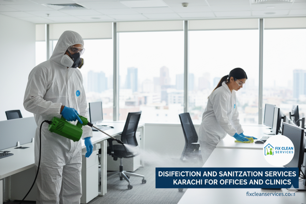 Disinfection and sanitization services Karachi for offices and clinics