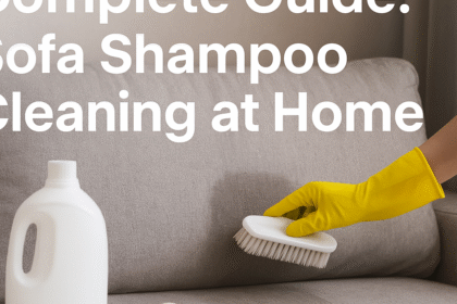 Sofa Shampoo Cleaning at Home