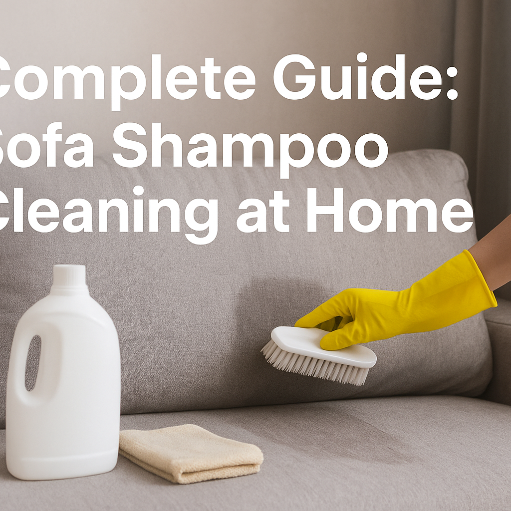 Sofa Shampoo Cleaning at Home