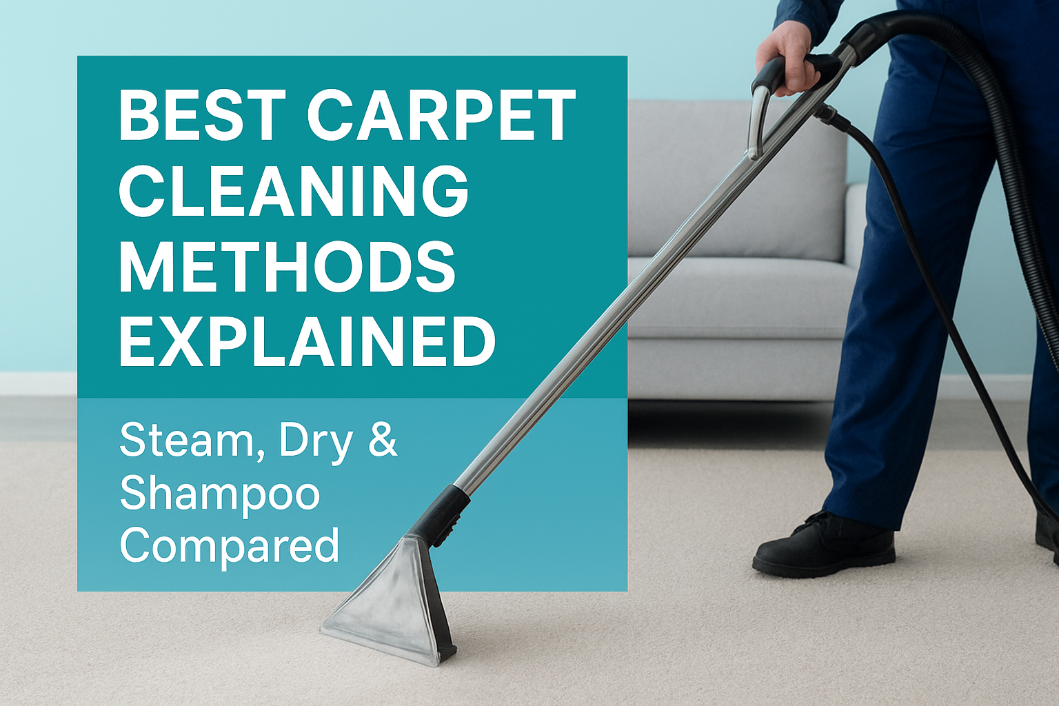 Carpet Cleaning Methods – Steam, Dry & Shampoo Compared