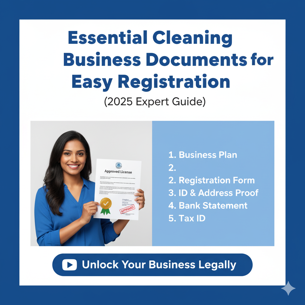 Essential Cleaning Business Documents for Easy Registration