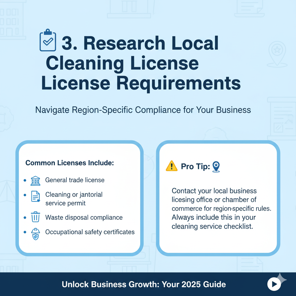 Research Local Cleaning License Requirements municipality