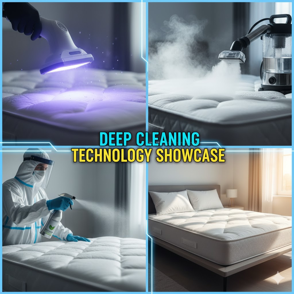 Bed Mattress Cleaning Before vs After Clean Mattress
