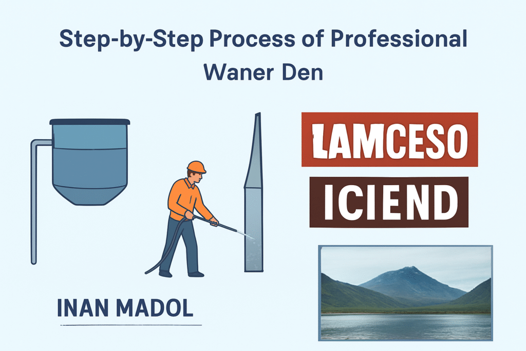 step by step water tank cleaning process