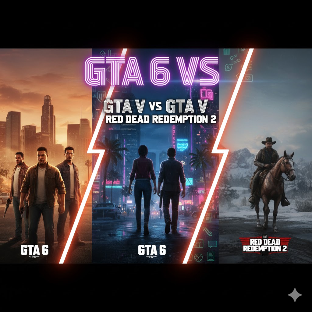 GTA 6 vs GTA V Red Dead Redemption 2