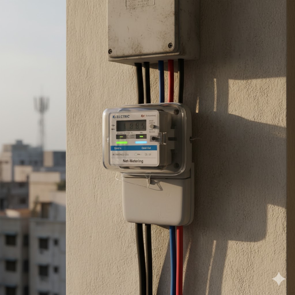 Net-metering bidirectional meter used in Karachi homes