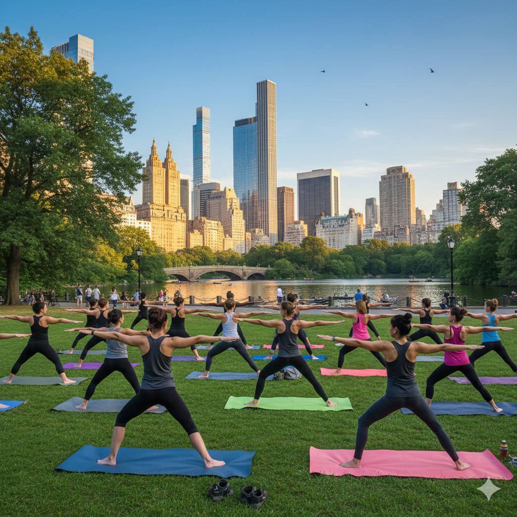 Outdoor Yoga in Central Park