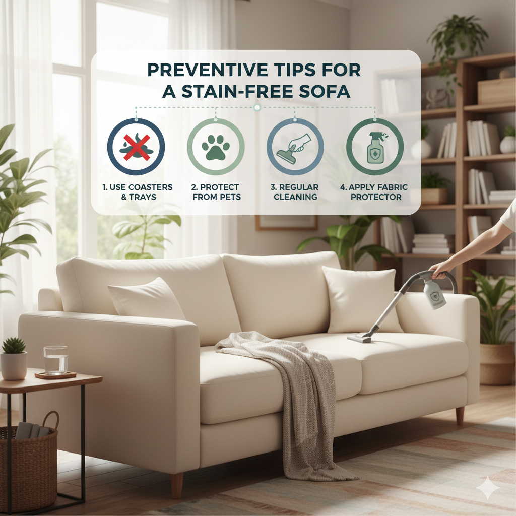 Preventive Tips for a Stain-Free Sofa