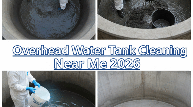 Professional local services for Overhead Water Tank Cleaning Process