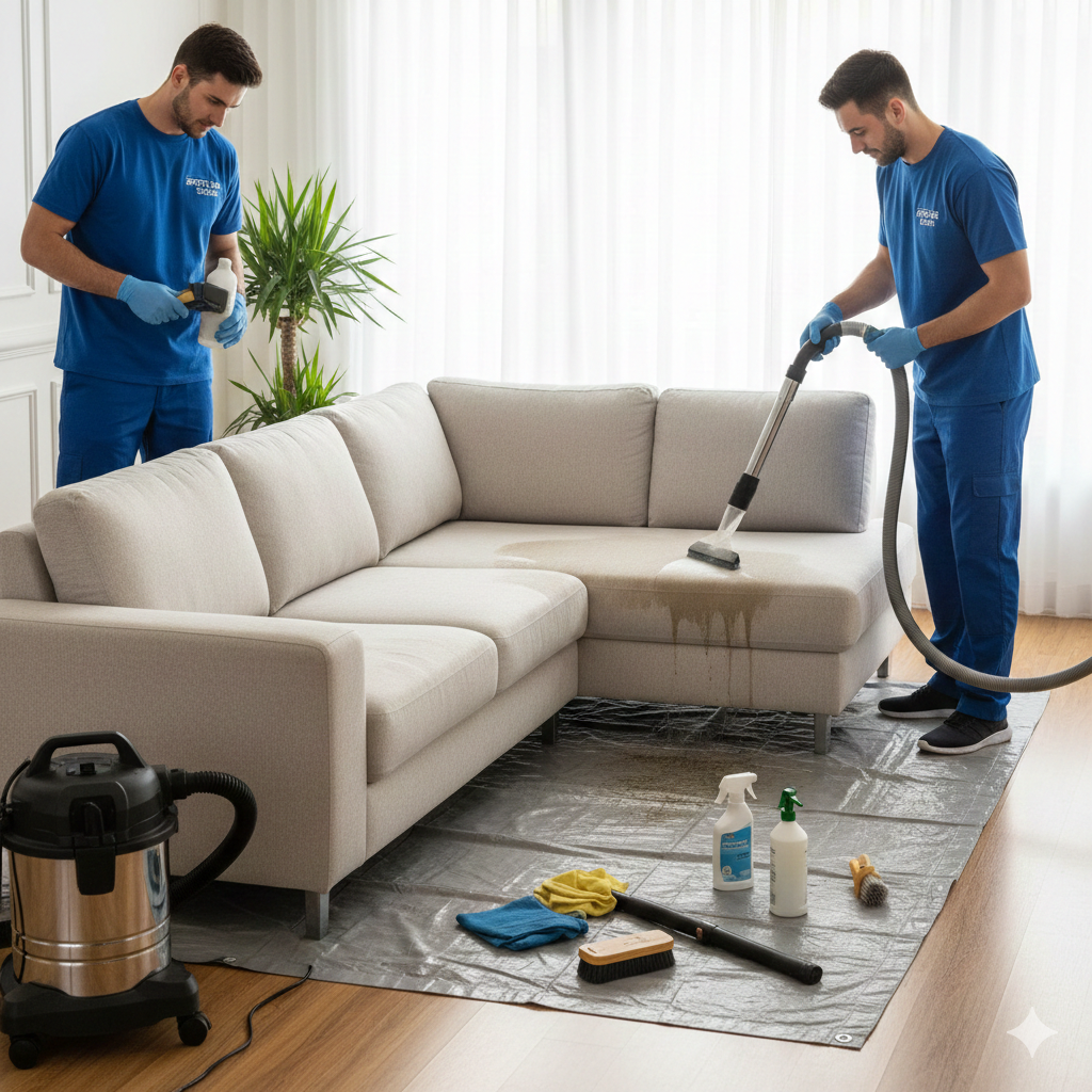 Professional sofa cleaning service