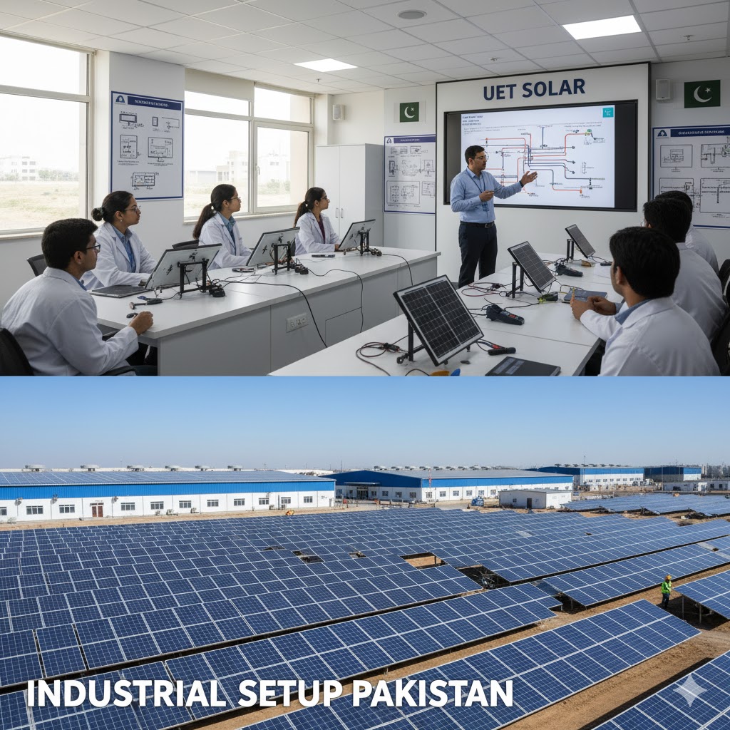 Uet Solar university training lab and industrial setup Pakistan
