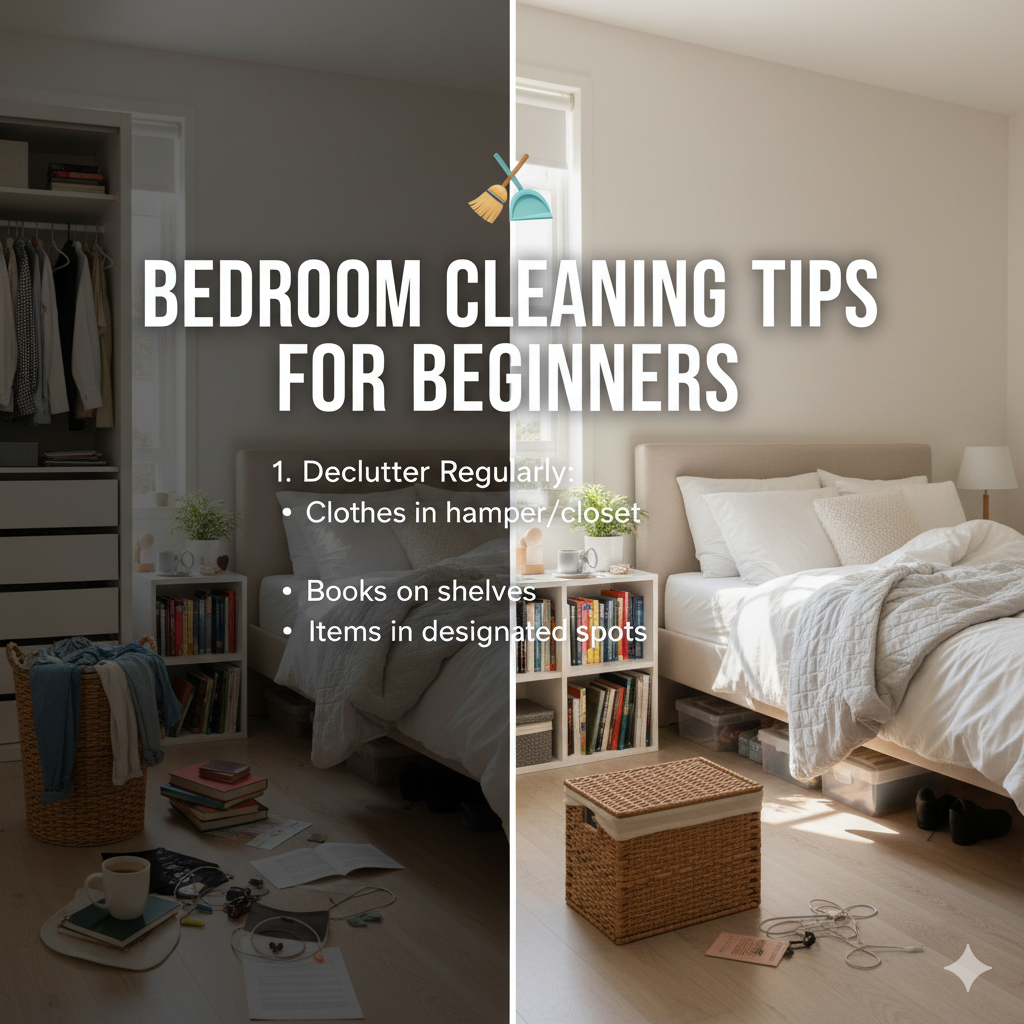 bedroom cleaning tips for beginners